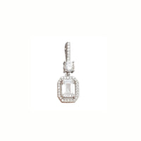 Oval Shape Yellow Stone CZ Pendant (Silver)