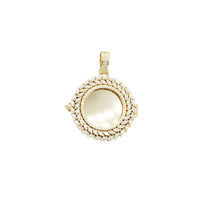 Zirconia Round Memorial Picture Pendant (Silver)