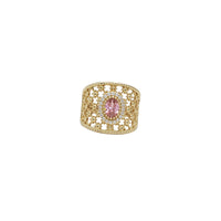 Fancy Cubic Zirconia Ring (14K).