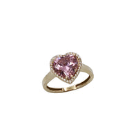 Zirconia Heart Ring (14K)