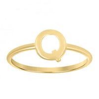 Plain Initial Letter Ring (14K)