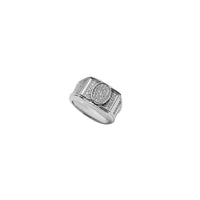 Square Cubic Zirconia Ring (Silver)