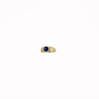 Cubic Zirconia Round Bezel Baby Ring (14K)