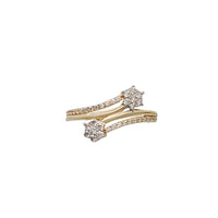 Flower Cubic Zirconia Fancy Ring (14K)