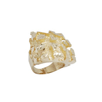Colossal Square Nugget Ring (14K)