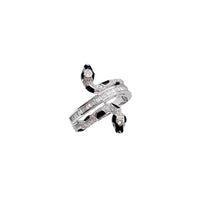 Double-Headed Snake Ring (Silver)