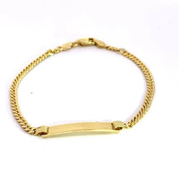 Hollow Miami Cuban Baby ID Bracelet (14K).