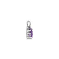 Amethyst Paw Pendant (Silver) side - Popular Jewelry - New York