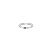 Bamboo Ring (Silver) front - Popular Jewelry - New York