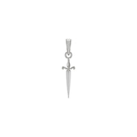 Dagger Pendant (Silver) front - Popular Jewelry - New York