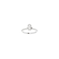 Hamsa Stackable Ring (Silver) front - Popular Jewelry - New York