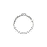 Natural Diamond Moon Phases Stackable Ring (Silver) setting - Popular Jewelry - New York