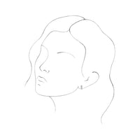 Solitaire Diamond Bar Stud Earrings (Silver) preview - Popular Jewelry - New York