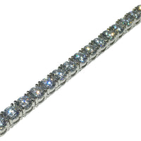 Round CZ Tennis Bracelet (Silver)