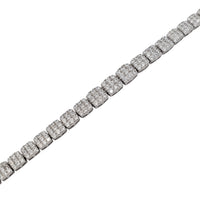 Fancy Cubic Zirconia Bracelet (Silver)