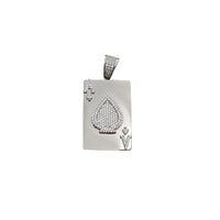 Spade Card A Pendant (Silver)