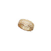 Cubic Zirconia Baguette & Round Stone Ring (14K)