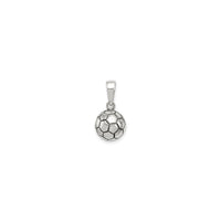 3D Classic Football / Soccer Ball Pendant (Silver)