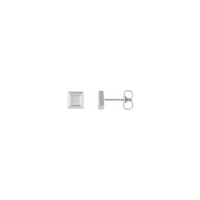 Petite Square Stud Earrings (Silver) main - Popular Jewelry - New York