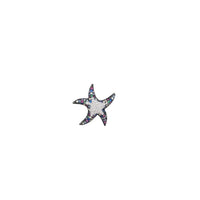 Cubic Zirconia Sea-Star Pendant (Silver)