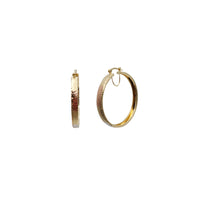 Tricolor Hoop Earrings (14K)