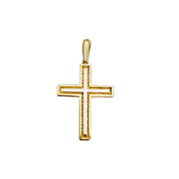 Two-Tone Cross Pendant (14K)