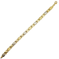 Diamond-Cut XO Fancy Bracelet (14K).