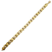 Diamond-Cut X Link Fancy Bracelet (14K).