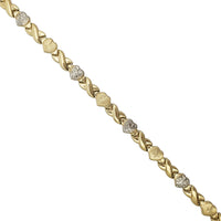 Two-Tone X♡X♡ Necklace (14K)