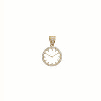 Iced-Out Watch Pendant (14K)