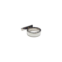 Wedding Band Silver (Etched Edge)