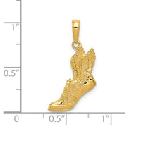 Winged Sneaker Pendant (14K)