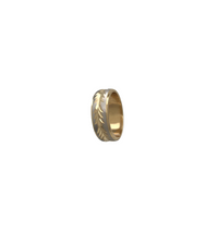 Diamond Cut Two-Tone Fancy Ring (14K)