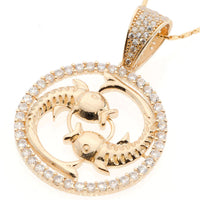 Pisces Zodiac Constellation Pendant