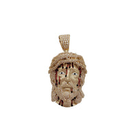 Iced-Out Jesus Pendant (14K)