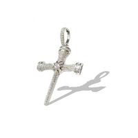 Iced Out Cross CZ Pendant (Sterling Silver)