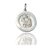 Saint Joseph / Pray For Us Pendant (Sterling Silver)