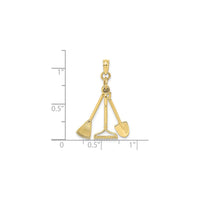 Gardening Tools Bundle Pendant (10K) scale - Popular Jewelry - New York