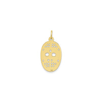 Hockey Mask Pendant (10K) back - Popular Jewelry - New York