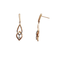 Diamond Double Rhombus Earrings (10K)