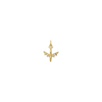 Satin Airplane Pendant (10K)