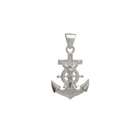 CZ Crucifix Anchor Pendant (Silver)