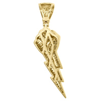 Diamond Lightning Fist Pendant (10K)