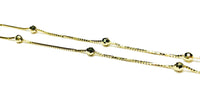 Disco Ball Bead Anklet (14K)