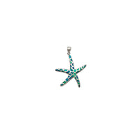 Blue Opal Starfish Pendant (Silver)