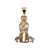 Two-Tone Saint Lazarus Pendant (14K)