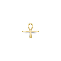 Ankh Ring (14K) front - Popular Jewelry - New York