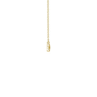 Arrow Necklace yellow (14K) side - Popular Jewelry - New York