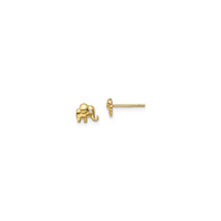 Baby Elephant Stud Earrings (14K) main - Popular Jewelry - New York