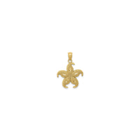 Beaded Starfish Pendant (14K) front - Popular Jewelry - New York